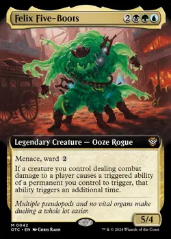 MTG Felix Five-Boots (42/396) Outlaws of Thunder Junction Commander LP - Image 1