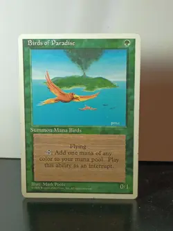 MTG Birds of Paradise Core Set 4th Edition 118/378 Regular Rare - Image 1