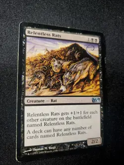 Relentless Rats Core 2010 M10 NM Mtg Magic The Gathering Tcg See Pics - Image 2