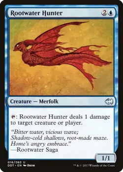 MTG Magic the Gathering Rootwater Hunter (16/66) DD Merfolk vs. Goblins LP - Image 1