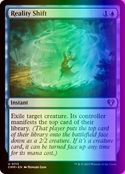 MTG Magic the Gathering Reality Shift (113/1455) Commander Masters LP FOIL - Image 1