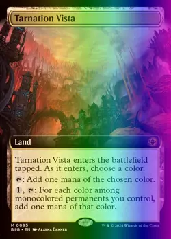 MTG Magic the Gathering Tarnation Vista (95/102) The Big Score LP FOIL - Image 1