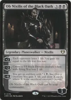 Ob Nixilis of the Black Oath R Commander Masters 176 NM MTG - Image 1