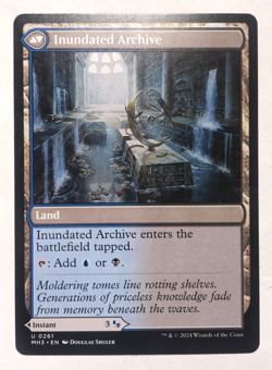 Waterlogged Teachings Inundated Archive MTG Modern Horizons 3 Uncommon NM - Image 2