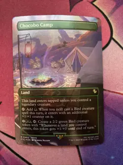 Chocobo Camp 462 Borderless Foil Commander Final Fantasy Rare MTG FIC EN NM - Image 1