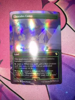 Chocobo Camp 462 Borderless Foil Commander Final Fantasy Rare MTG FIC EN NM - Image 2