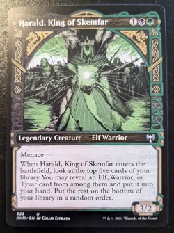 Harald, King Of Skemfar (Showcase) 323 KHM Uncommon Kaldheim Magic The Gathering - Image 1