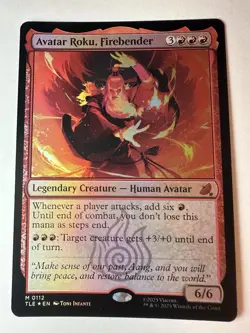 Avatar Roku, Firebender Foil Avatar The Last Airbender Magic The Gathering - Image 1