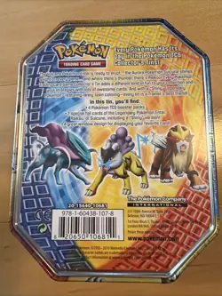 POKEMON RAIKOU LEGENDARY TIN BOX SEALED 4 BOOSTERS 2 FOILS 2010 SO RARE !! - Image 2