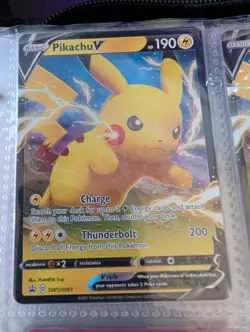 Carte Pokemon anglaise PIKACHU SWSH061 PROMO Ultra Rare V EB4.5 (NEUF) - Image 1