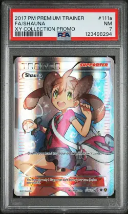PSA 7 2017 Pokemon Premium Trainer XY Collection Promo Shauna #111A - Image 1