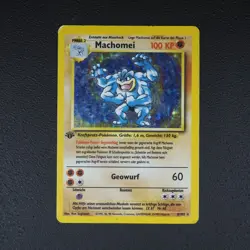 Machomei - 1. Edition - Pokemon Karte TCG WOTC 8/102 Rare Holo Base-Set /T85 - Image 2