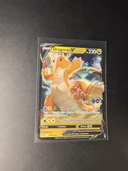Pokemon Dragoran V | Deutsch SWSH235 Black Star Promo Pokemon GO | Near Mint - Image 3
