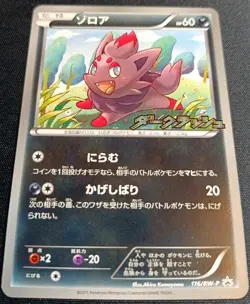 Pokemon Zorua 116/BW-P Dark Rush Black Star Promo Japanese NM - Image 2