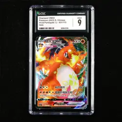 CGC 9 MINT 2023 Pokemon CHN Vivid Portrayals: Li Holo Charizard VMAX 031/115 - Image 1