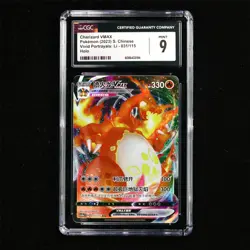 CGC 9 MINT 2023 Pokemon CHN Vivid Portrayals: Li Holo Charizard VMAX 031/115 - Image 2