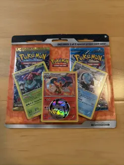 Pokemon Black & White Plasma Storm 2 Pack Blister + Charizard Blastoise Venusaur - Image 1