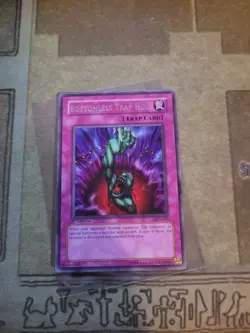 YUGIOH BOTTOMLESS TRAP HOLE LOD-092 RARE 1ST ED VLP 1996 - Image 1