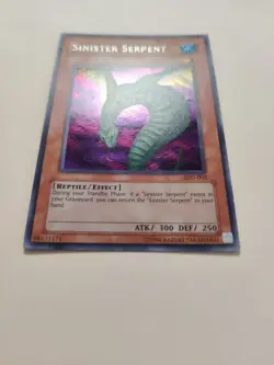 Yugioh! Sinister Serpent SDD-002 Prismatic Secret Rare MP - Image 3