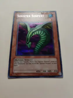 Yugioh! Sinister Serpent SDD-002 Prismatic Secret Rare MP - Image 4