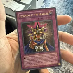 Yu-Gi-Oh! TCG Ultra Rare Judgement Of The Pharaoh JUMP-EN008 Near Mint - Image 1