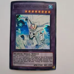 Yugioh Elemental HERO Absolute Zero GENF-ENSE1 Super Rare Limited Edition LP - Image 1