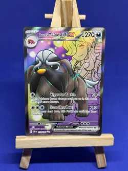 Pokemon TCG Destined Rivals Arvens Mabosstiff EX Card 218/182 - Image 1