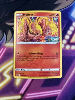 Moltres - SWSH185 - Prerelease Black Star Promo Rare - Pokemon Card - NM - Image 1