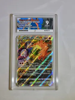 Charizard Vstar SWSH262 Black Star Promo Mint 9 Ace Graded Pokemon Card UPC Holo - Image 1
