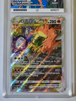 Charizard Vstar SWSH262 Black Star Promo Mint 9 Ace Graded Pokemon Card UPC Holo - Image 2