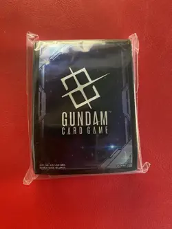 Gundam Card Game Official Card Sleeves (70) EX Space Black Bandai Card Fest - Image 1