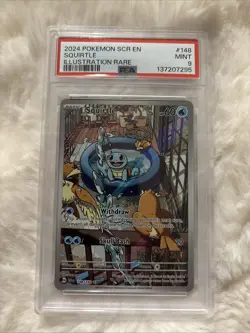 Pokemon TCG Squirtle Illustration Rare Card Stellar Crown 148/142 - Image 1