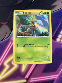 Treecko - XY36 - Black Star Holo Rare Promo XY TCG - Pokemon Card - LP - Image 1