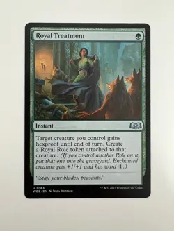 Royal Treatment MTG Magic the Gathering Card NM Near Mint WOE - Image 1