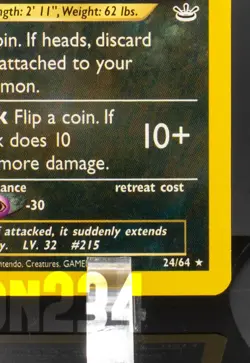 Pokemon TCG Card - Sneasel 24/64 Neo Revelation Rare Vintage - Image 5