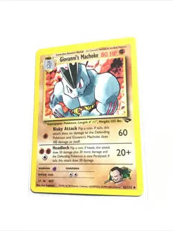 GIOVANNI'S MACHOKE - 42/132 - Gym Challenge - Pokemon Card - NM - Image 1