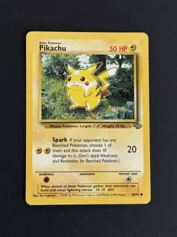 Pokemon Card Pikachu Jungle 60/64 WOTC Card Unlimited LP - Image 1