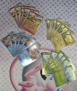 6 Sets - Pokemon 151 - 4 Card Reverse Holo "Cosmic" Costco Mini Tin Promo Cards - Image 1