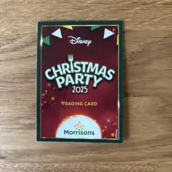 Morrisons Disney Christmas Party 2025 Trading Card 31 ARIEL MERMAID GLITTER NEW - Image 2