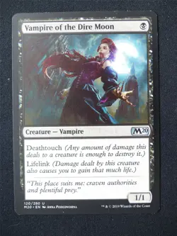 Vampire of the Dire Moon - M20 - Mtg Card #1B - Image 1