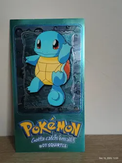 Pokemon Topps Sqirtle Collector Tin With Tin Topper Card Set - Image 2