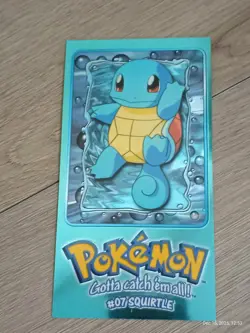 Pokemon Topps Sqirtle Collector Tin With Tin Topper Card Set - Image 5