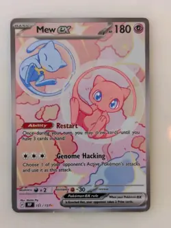 CUSTOM Card Mew Ex Holo Pokemon Custom Card Exclusive - Image 1