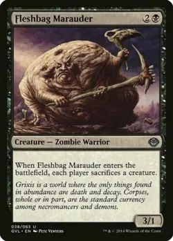 Fleshbag Marauder NM Duel Decks MTG Magic the Gathering Black English Card - Image 1