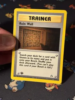 Pokemon Card Ruin Wall 74/75 Neo Discovery FIRST EDITION - (LP) - Image 2