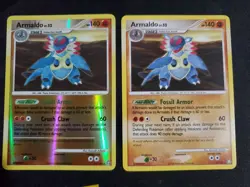 Pokemon Card- Armaldo LOT 18/146 Legends Awakened, 2008 Reverse Holo and Rare - Image 1