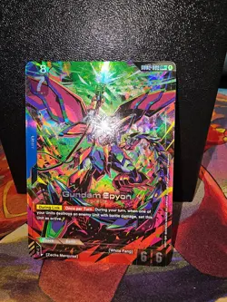 Gundam Epyon (LR+) GD02-002 - Gundam TCG Card Game - Dual Impact ALT ART FOIL - Image 4