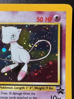 Mew Promo 9 WoTC Black Star Promo Pokemon Card Holo Foil Rare Swirl Near Mint - Image 4