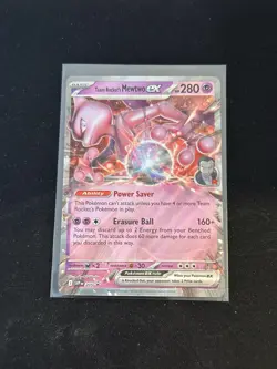 Team Rocket's Mewtwo EX SVP205 PokemonScarlet & Violet Promo Cards - Image 1