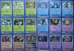 POKEMON SHROUDED FABLE x63 COMPLETE MASTER REVERSE HOLO CARD SET - NM/MINT - Image 1